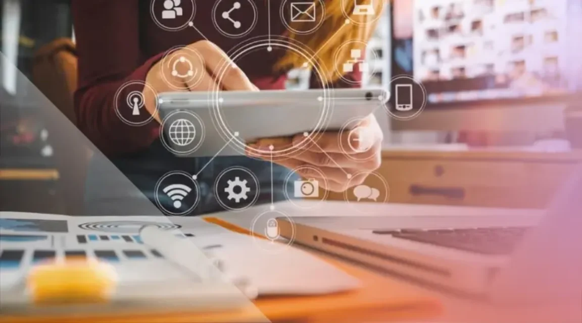 Image showing a person holding a tablet