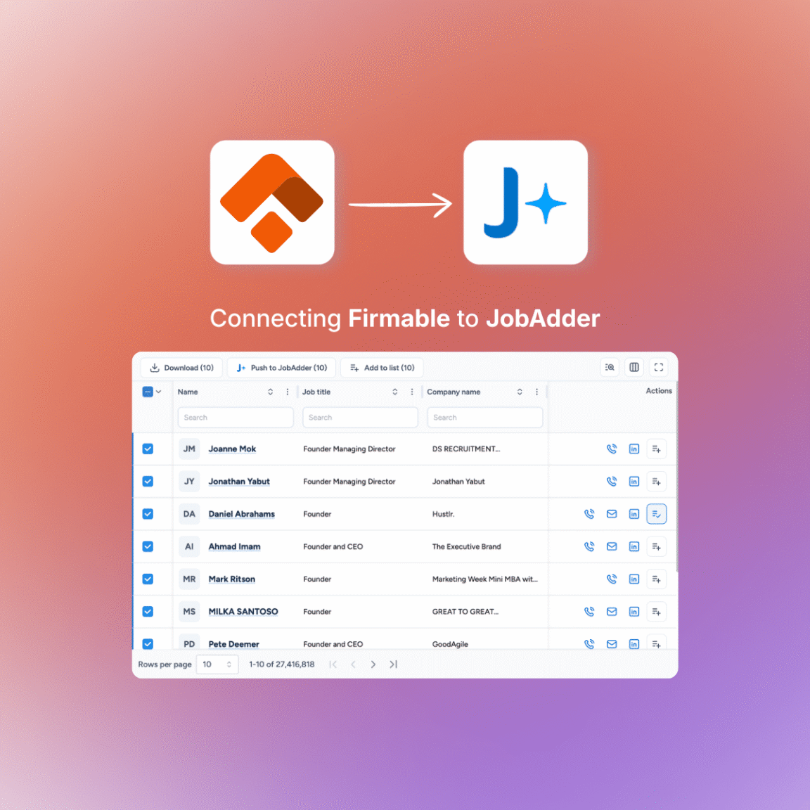 JobAdder integration