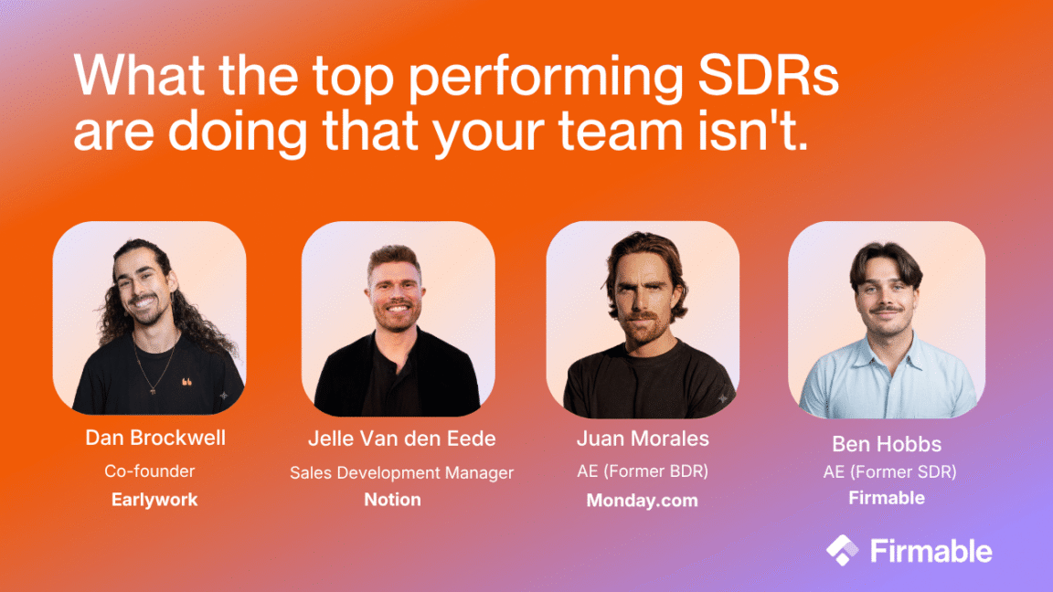 What top SDRs do differently - webinar
