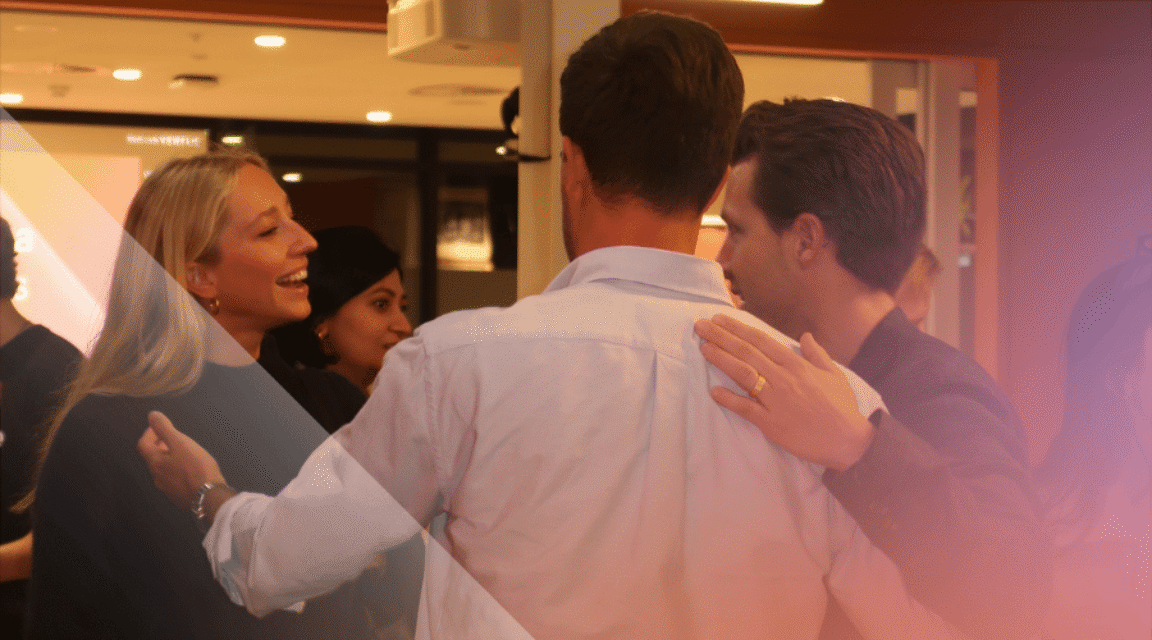 Discussing a high performing sales culture at Firmable event